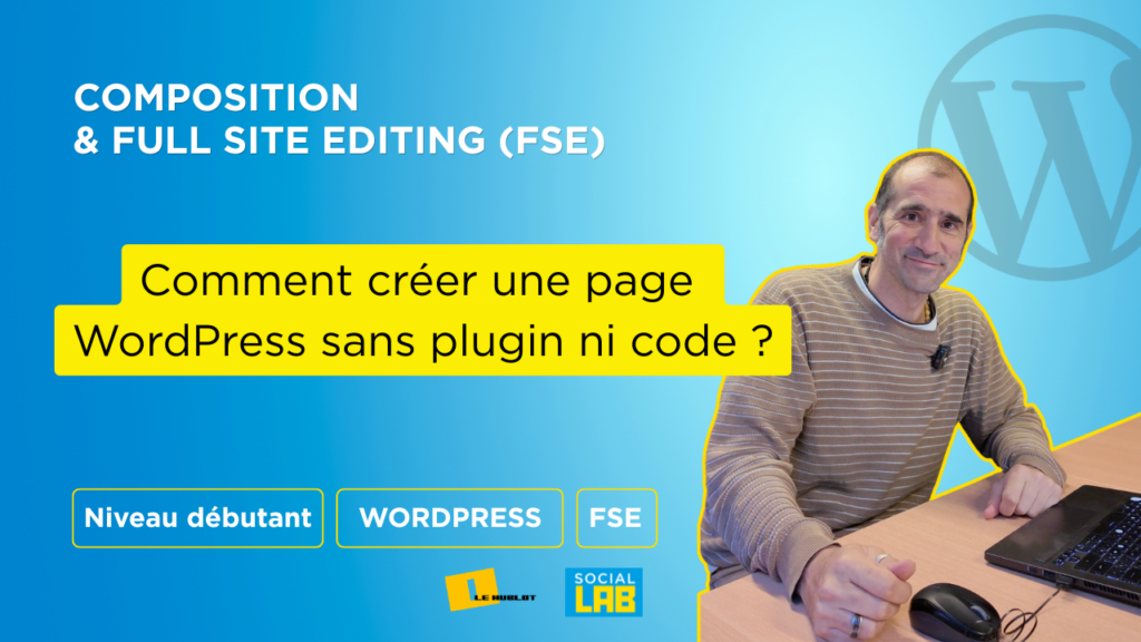 creer une page wordpress fse