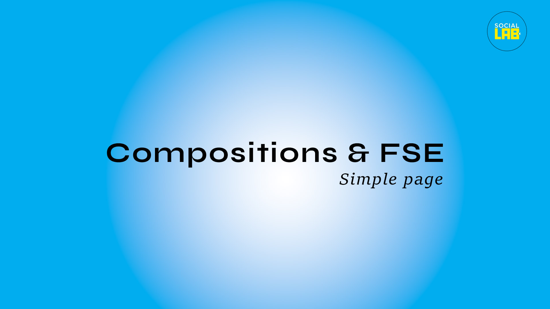 Constuire une simple page avec les compositions d&rsquo;un thème FSE